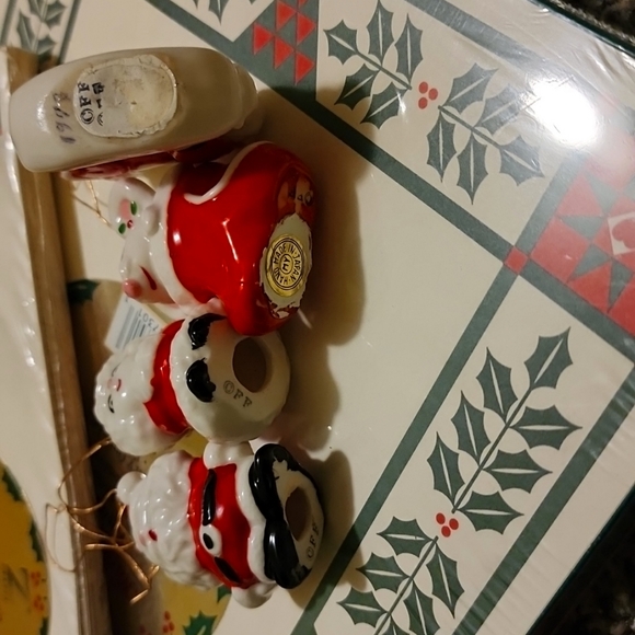 Set of four Fitz and Floyd complete set Santa mrs.clause mouse horse rocker - Picture 6 of 6